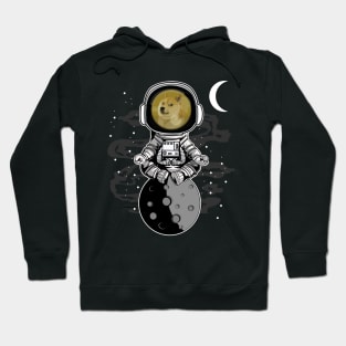 Astronaut Dogecoin DOGE Coin To The Moon Crypto Token Cryptocurrency Wallet Birthday Gift For Men Women Kids Hoodie